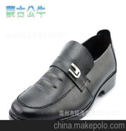 蒙古公牛 厂家直销 真皮皮鞋 2012 热销产品 男式皮鞋老年鞋 单鞋